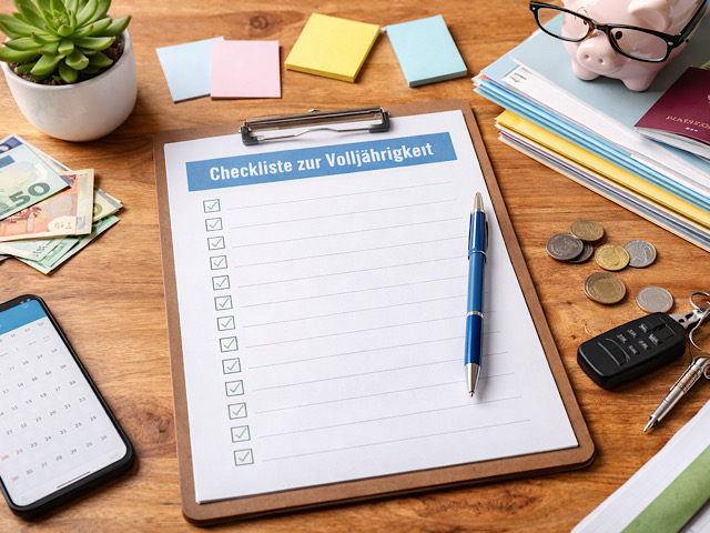 Checkliste zur Volljährigkeit