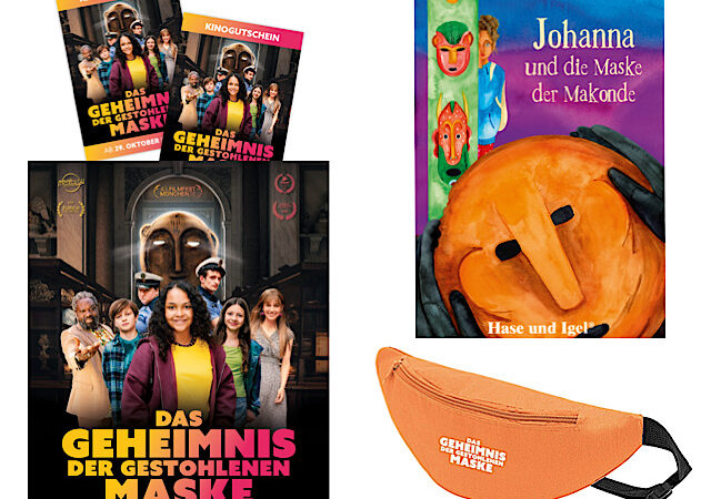Gewinnspiel: Kinokarten und Buchpakete zu DAS GEHEIMNIS DER GESTOHLENEN MASKE gewinnen