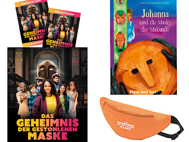 Gewinnspiel: Kinokarten und Buchpakete zu DAS GEHEIMNIS DER GESTOHLENEN MASKE gewinnen