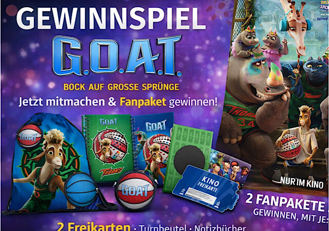 Gewinnspiel: G.O.A.T. – BOCK AUF GROSSE SPRÜNGE