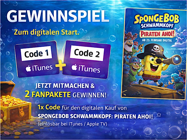 Gewinnspiel zum digitalen Start: SPONGEBOB SCHWAMMKOPF – PIRATEN AHOI!