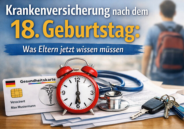 Krankenversicherung nach dem 18. Geburtstag: Was Eltern jetzt wissen müssen