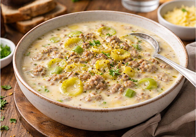 Leichte Käse-Lauch-Suppe – cremig, bekömmlich & familienfreundlich