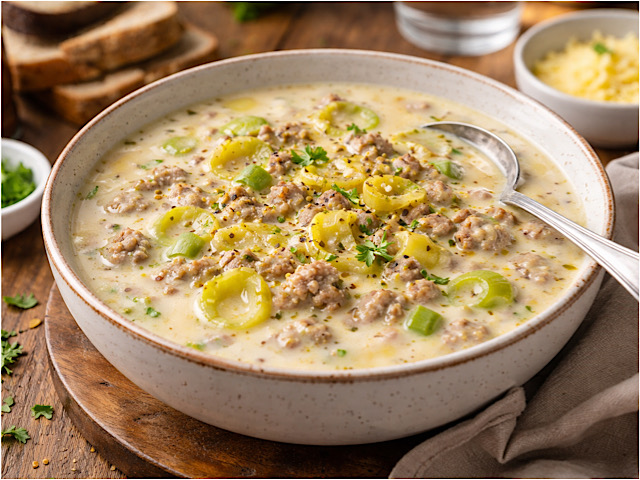 Leichte Käse-Lauch-Suppe – cremig, bekömmlich & familienfreundlich