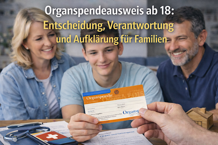 Organspendeausweis ab 18: Entscheidung, Verantwortung und Aufklärung für Familien