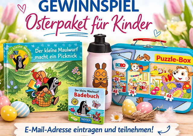 Oster-Gewinnspiel: Kinderpaket mit Maulwurf & Bobo Siebenschläfer gewinnen